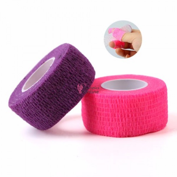 Rola grofata elastica pentru protectie deget Alb